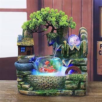 人魚の樹脂製置物　ウォーターファウンテン 人魚の樹脂製置物 ウォーターファウンテン 天然石彫刻噴水