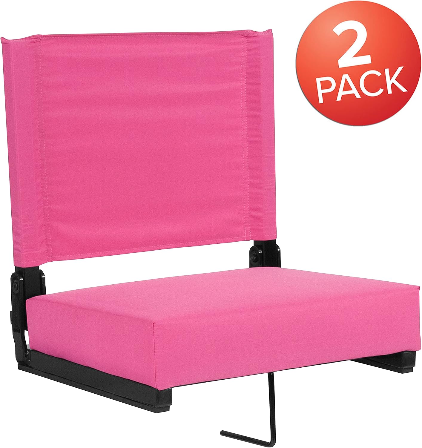 EMMA + OLIVER Lightweight Stadium Chair with Ultra-Padded Seat, 500 lb. Rated