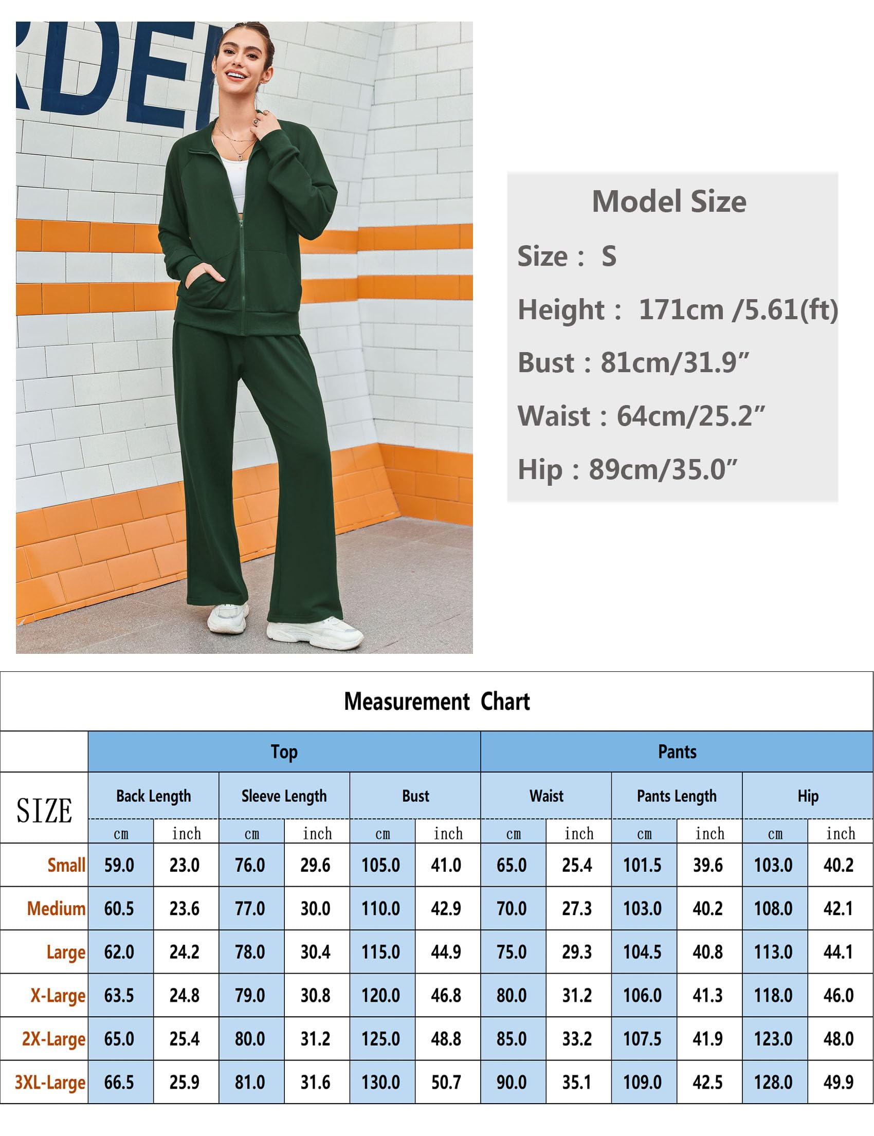 Terecey Damski dres do joggingu, dres treningowy, dwuczęściowy zestaw z zamkiem błyskawicznym i kieszeniami, kurtka i ściągacz, spodnie sportowe, zestaw do uprawiania sportu, fitnessu, S-XXL