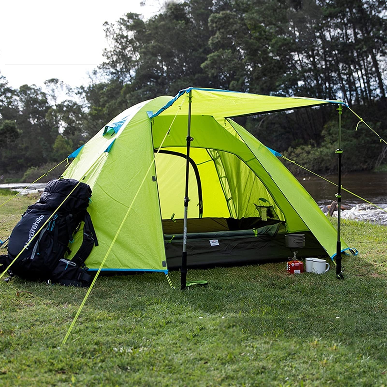 Namiot przenośny Namiot ultralekki Łatwy w rozstawianiu i przenoszeniu Namiot rodzinny, wodoodporny plecak do Campihikioutdoor Outdoor