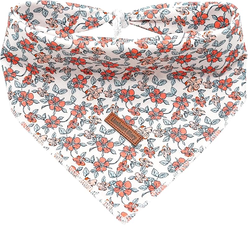 Bandana para Cães de Algodão com Estampa de Guarda-Sol e Listras Lionheart glory – Tamanho Grande