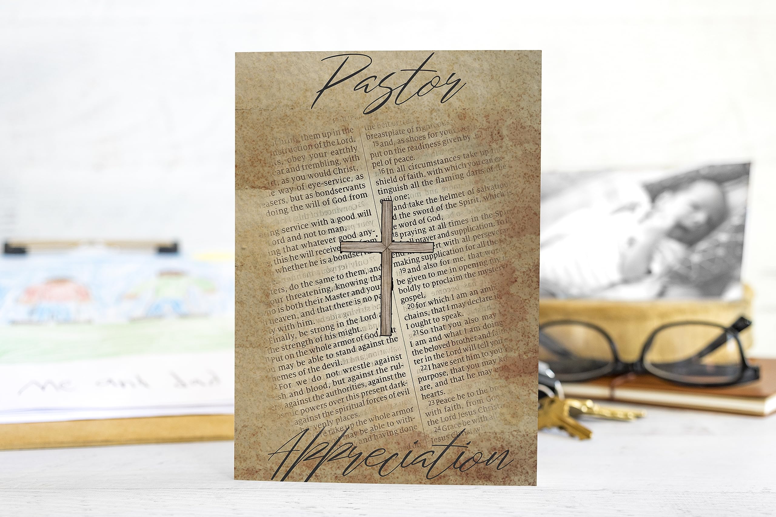 Red Door Inspirations Pastor Appreciation Card, Single Card Made in the USA! (Pastor Appreciation)