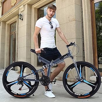 Amazon | 折りたたみ自転車 大人と若者の折り畳み自転車 21段