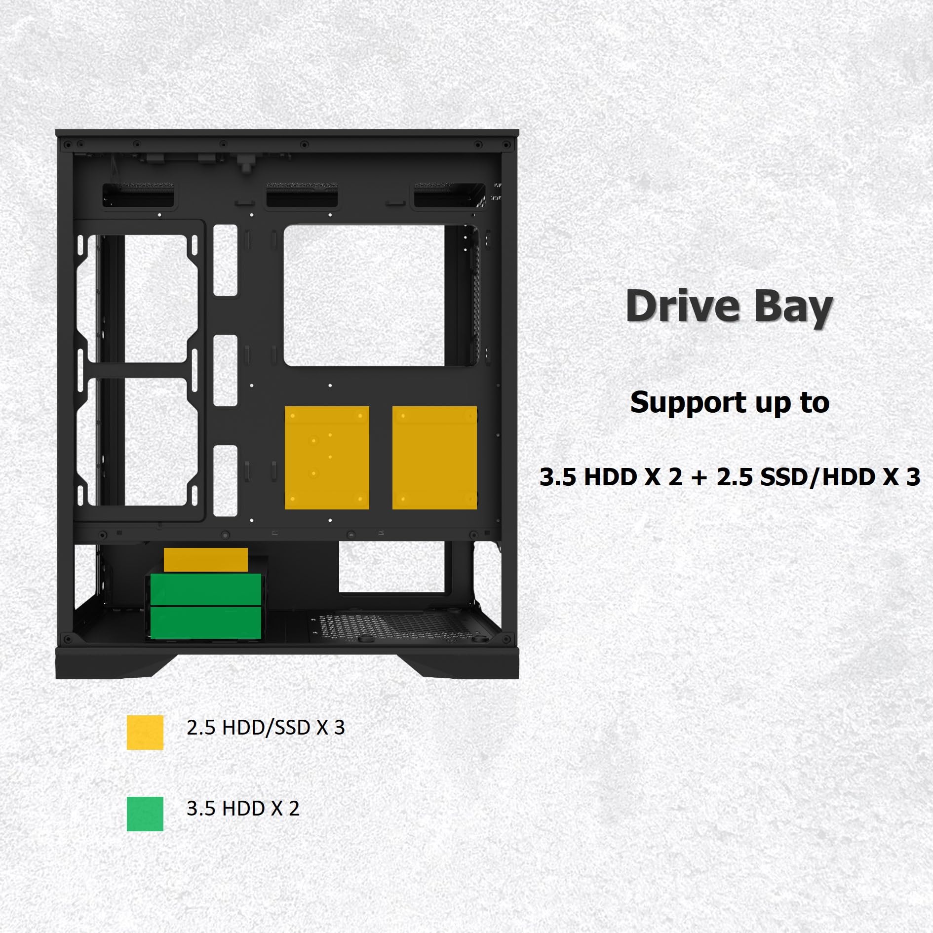RAIJINTEK PONOS Ultra TG4 E-ATX Boîtier PC Mid Tower PC, ouverture du panneau latéral en verre trempé, pré-installé, 4 ventilateurs ARGB, noir (0R20B00225)