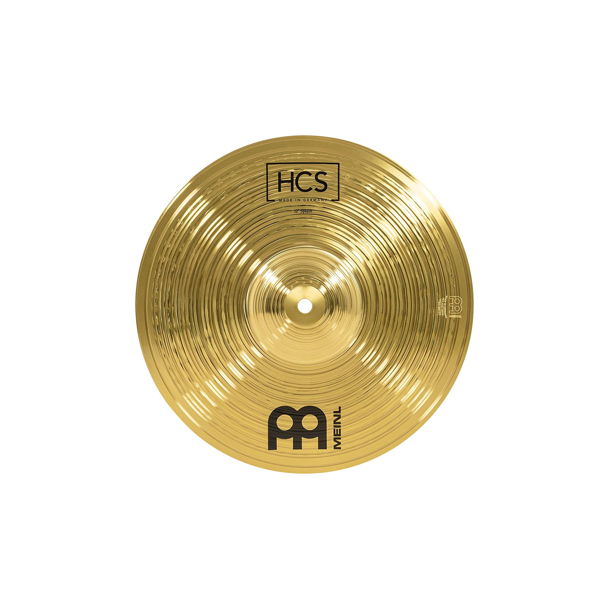 Meinl Cymbals HCS Splash 12" piatto per Batteria, Ottone, Made In Germany (HCS12S)