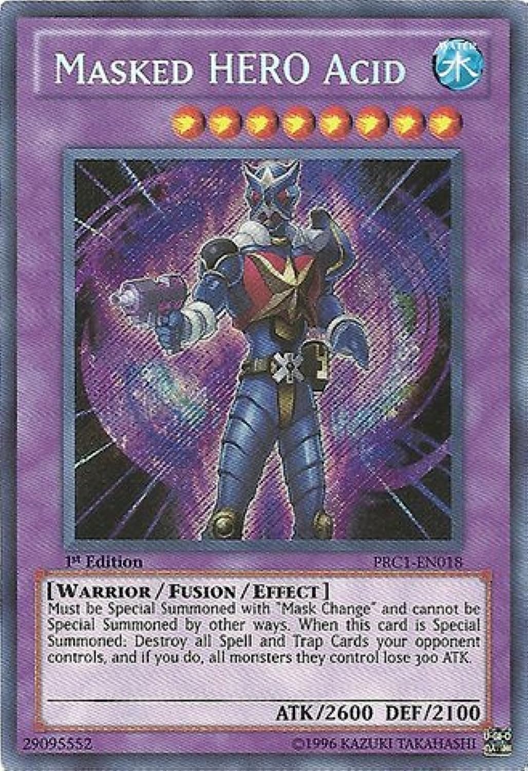 Masked Hero Acid (PRC1-EN018) - 2012 Premium Tin - 1st Edition - Secret Rare