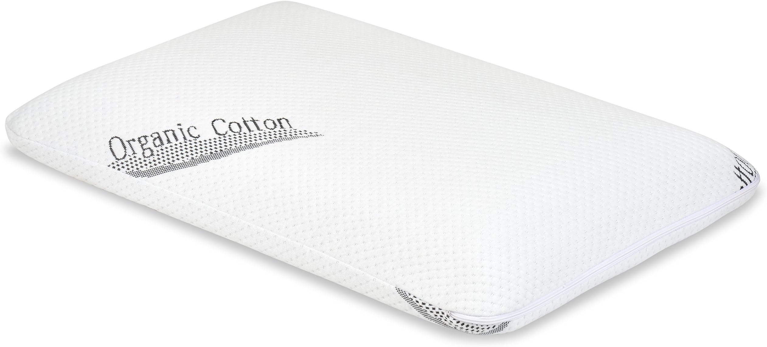 Firm Super Thin Memory Foam Gel Pillow for Stomach and Back Sleepers