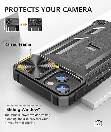 Miniatura 2 de SOiOS Funda para iPhone 13 Mini y 12 Mini con soporte integrado y protector de pantalla, cuerpo completo, resistente, resistente, grado militar, a