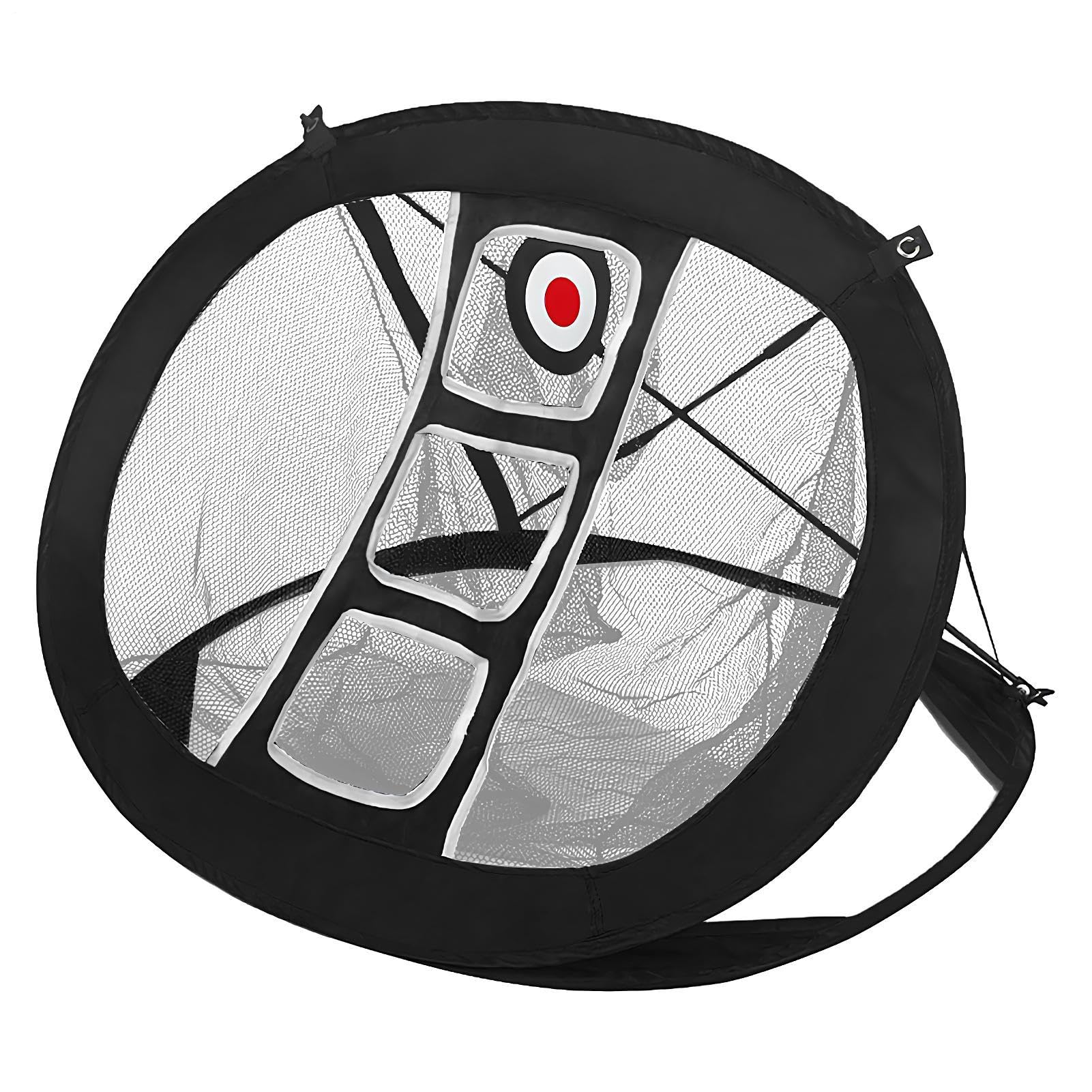Golf Chipping Net, Foldable Practice Goal, Lightweight Swing Equipment, Target Training Accessories, Athletes Golfers Father Grandfather Neighbor Youth Teens Backyard 32.68x26.77x22.05 Inches
