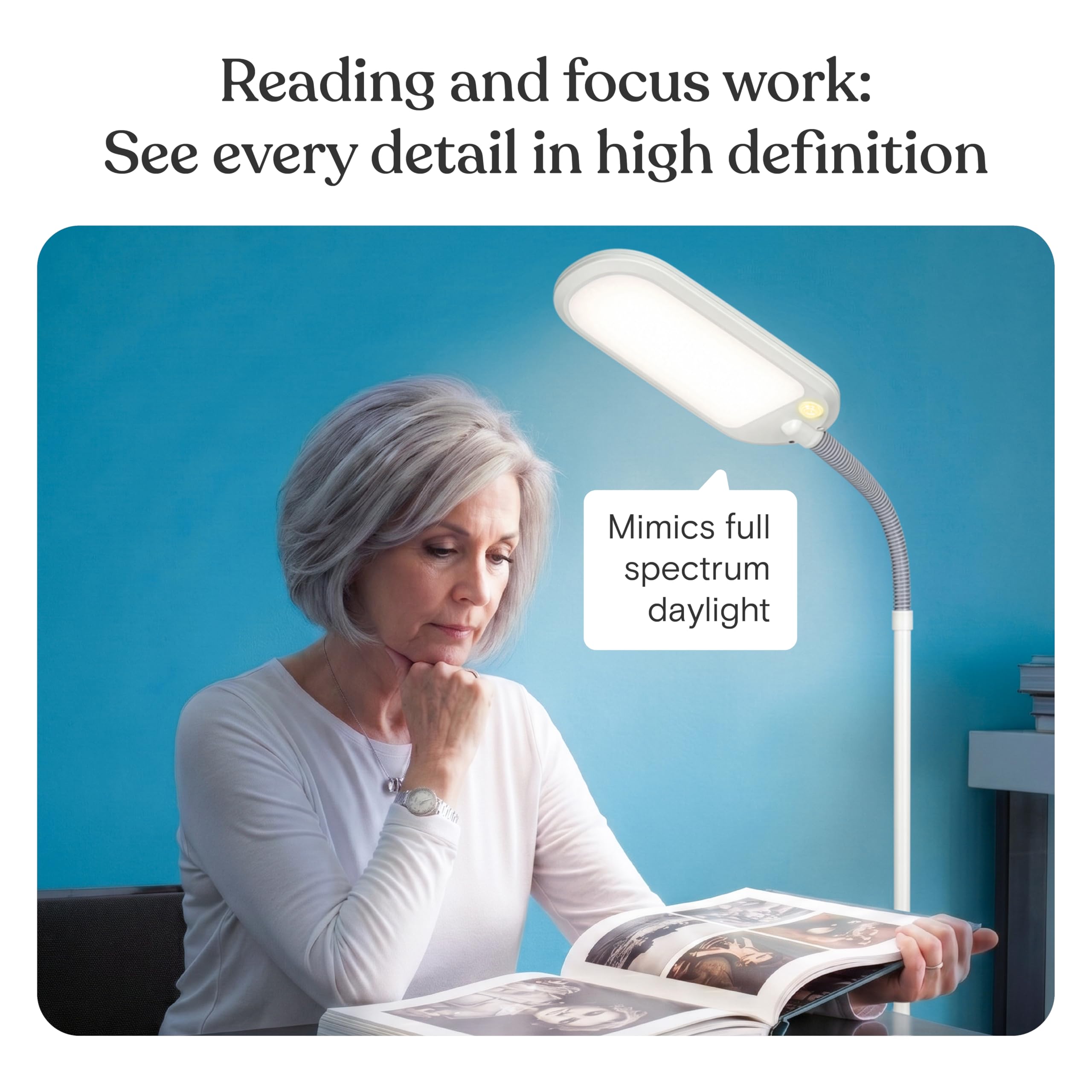 Brightech Litespan LED 2nd Edition Reading Floor Lamp with Cool