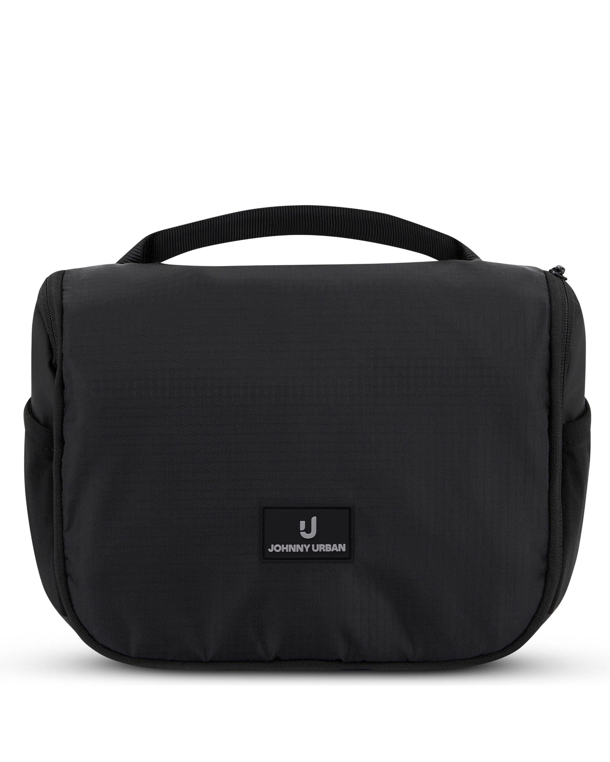 Johnny Urban Beauty Case Donna & Uomo Nero - Logan - Elegante Borsa da Toilette da appendere - Nécessaire da Viaggio - Beauty Case con Sacchetto Trasparente per i Liquidi del Bagaglio a Mano