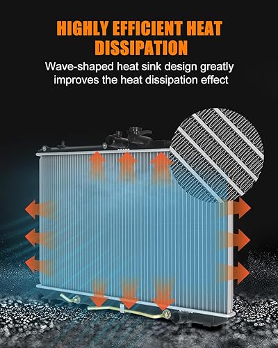 Miniatura 2 de Radiador de aluminio apto para 2008-2013 para Toyota Highlander 3.5L, Replace13024