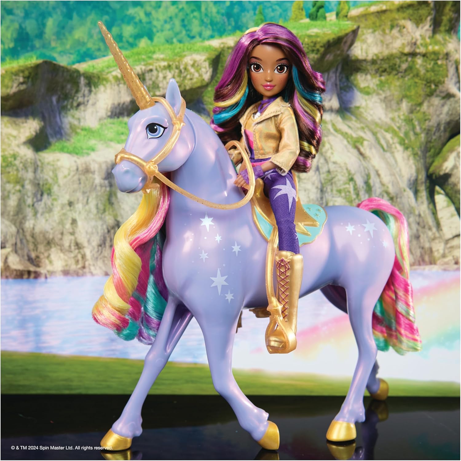 Unicorn Academy - Wildstar 28 cm Interactive Unicorn Sound, Songs & Lights - Unicorn Academy Toy for Girls Ages 4+