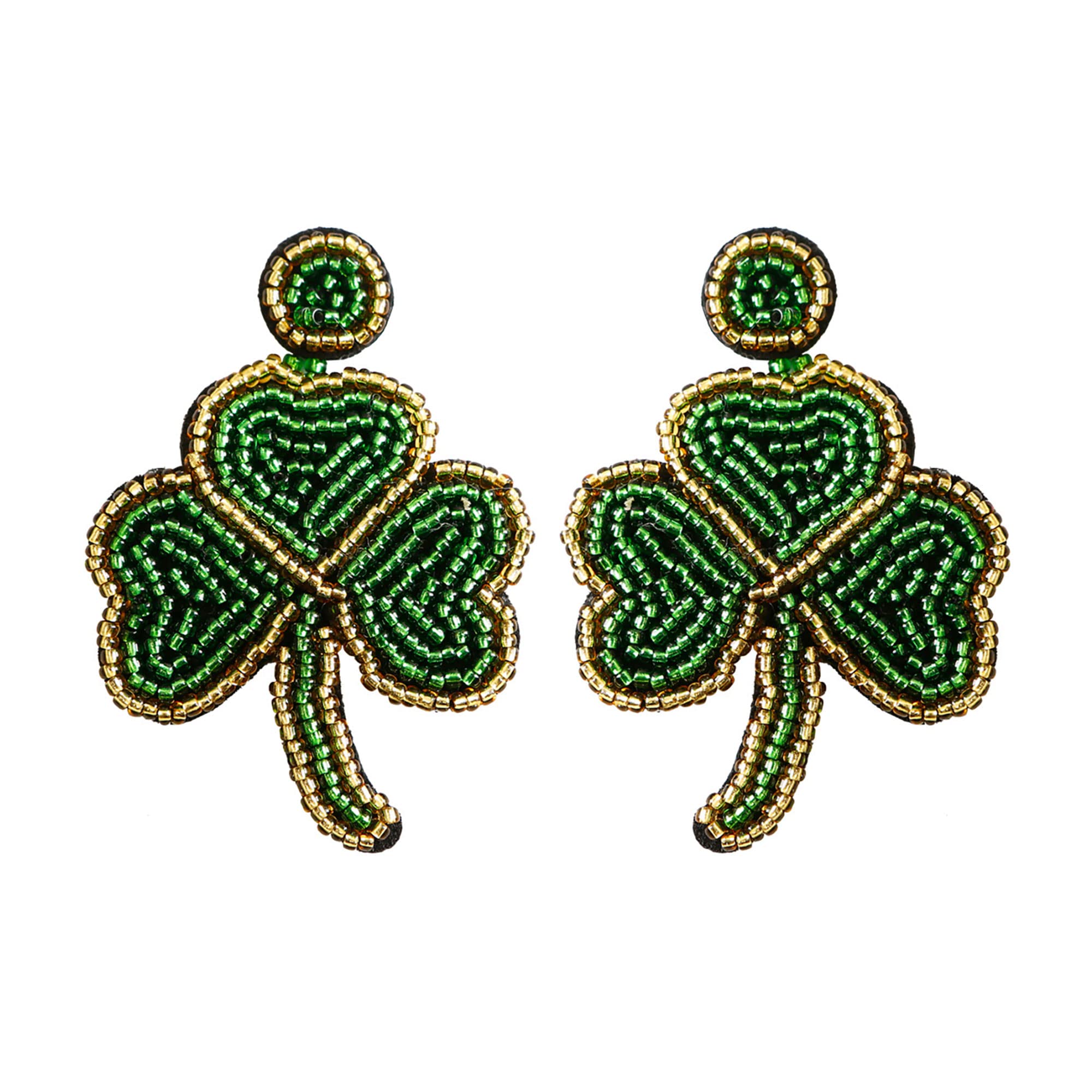 St Patrick's Day Pairs Faux Leather Earrings for Women Ladies Leaf Long Dangle Earrings Teardrop Earrings Leaf Long Dangle Earrings Teardrop Earrings 1 to 4 Pars