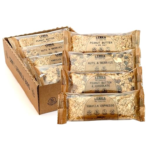 Miniatura 31 de Lenka Bars - Omega Snack Bars, Gluten Free, High Fiber, Kosher, Wholesome, No Artificial Flavors, Individually Wrapped - 12 Pack