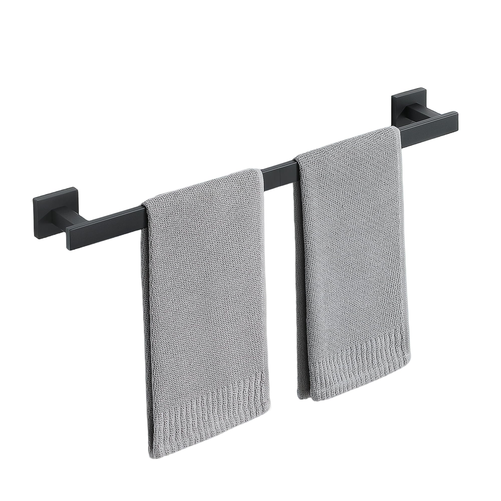 Mooche Handtuchhalter 304 Edelstahl Handtuchstange Wandmontage Handtuchhalter Badezimmer Set Bad Handtuch Halterung Wand für Badezimmer Küche, Schwarz