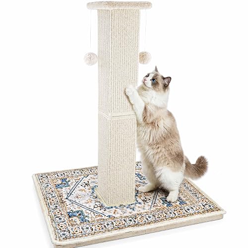 Tall Cat Scratching Post for Indoor Cats Adults, 33'' Large