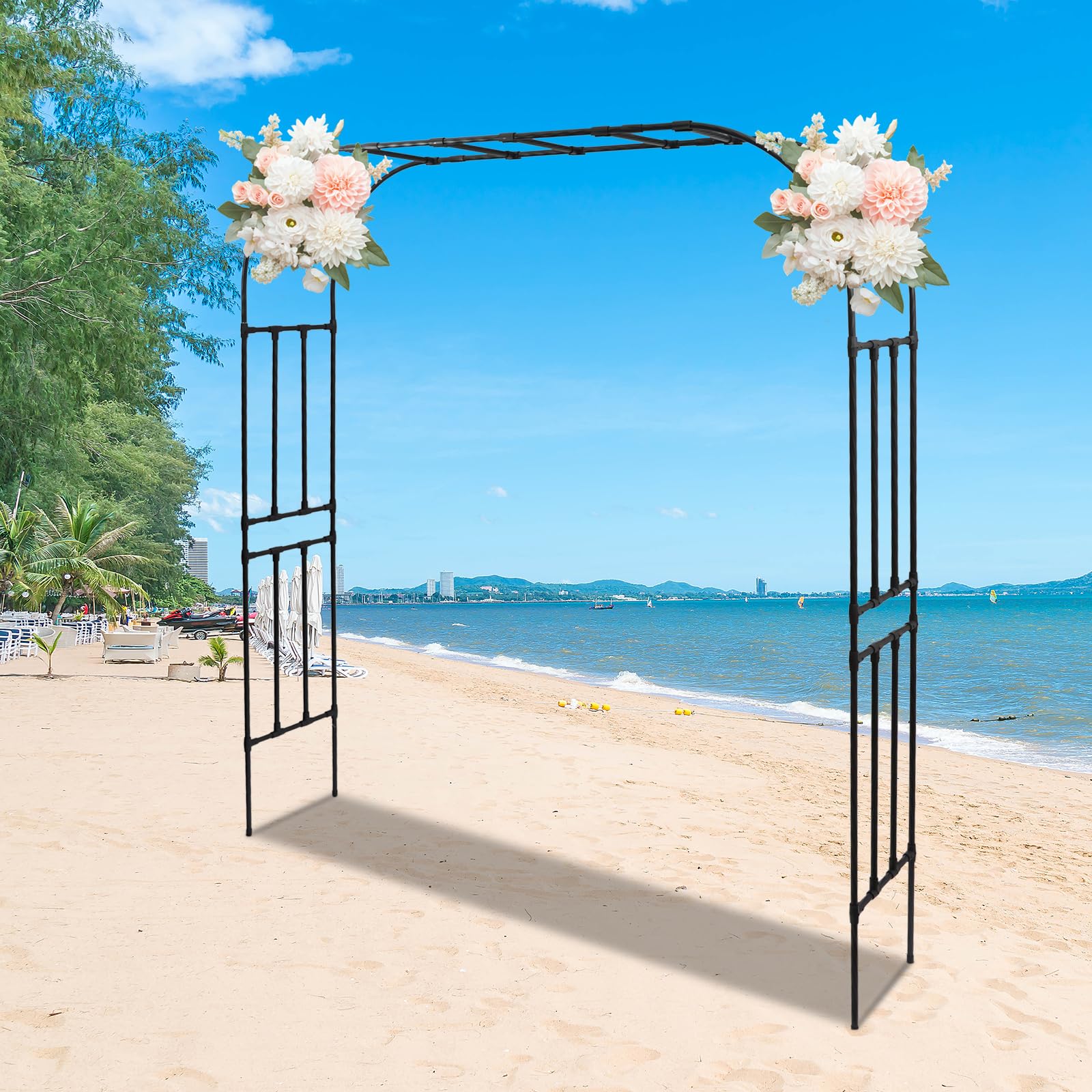 Arco da giardino 2,4 m per piante rampicanti e rose