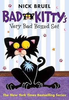 Bad Kittys Very Bad Boxed Set #1 Bad Kitty Gets a Bath, Happy Birthday, Bad Kitty, Bad Kitty vs the Babysitter - with Free Poster!