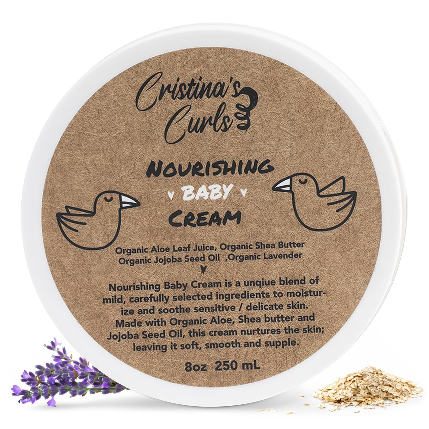 Cristina's Curls Baby Moisturizing Cream – Rich Gentle Hydration For Face and Body