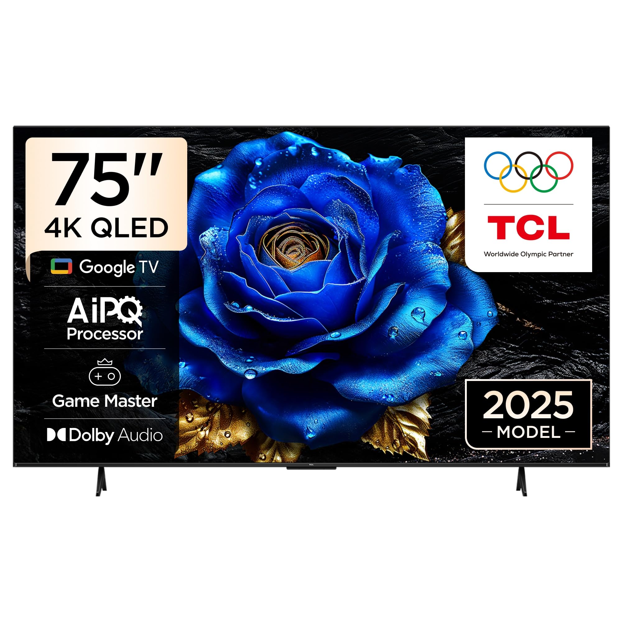 TCL 75P71K Television 75 Inch Smart TV 4K QLED Colorful Quantum