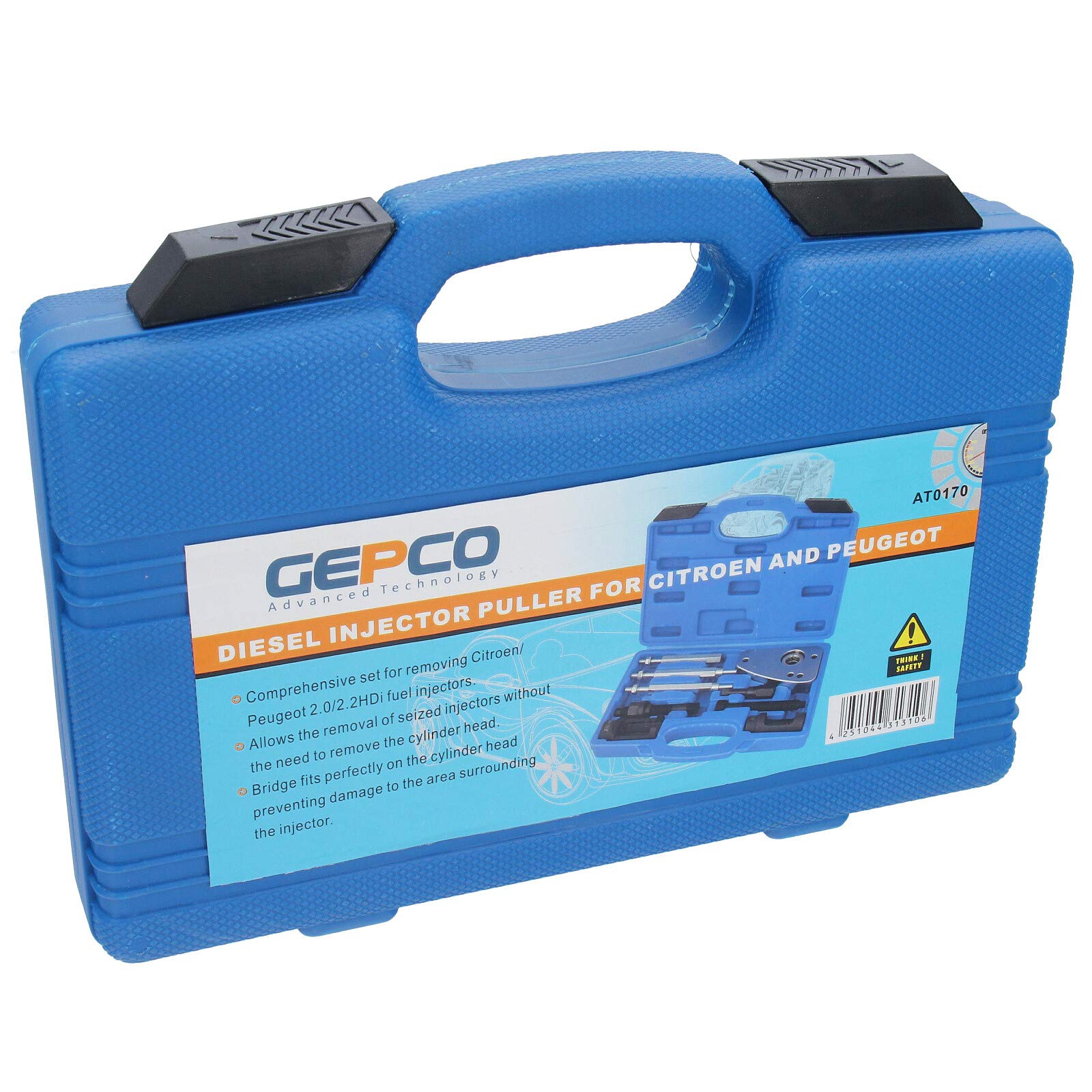 GEPCO Outils d’extraction d’injecteurs de pompe à injection compatibles avec Citroën C4, C5, C6, C8 Evasion Jumper, Jumpy Peugeot 206, 306, 307, 308, 406, 407, 508, 607, 806, 807 Boxer, Partner HDI