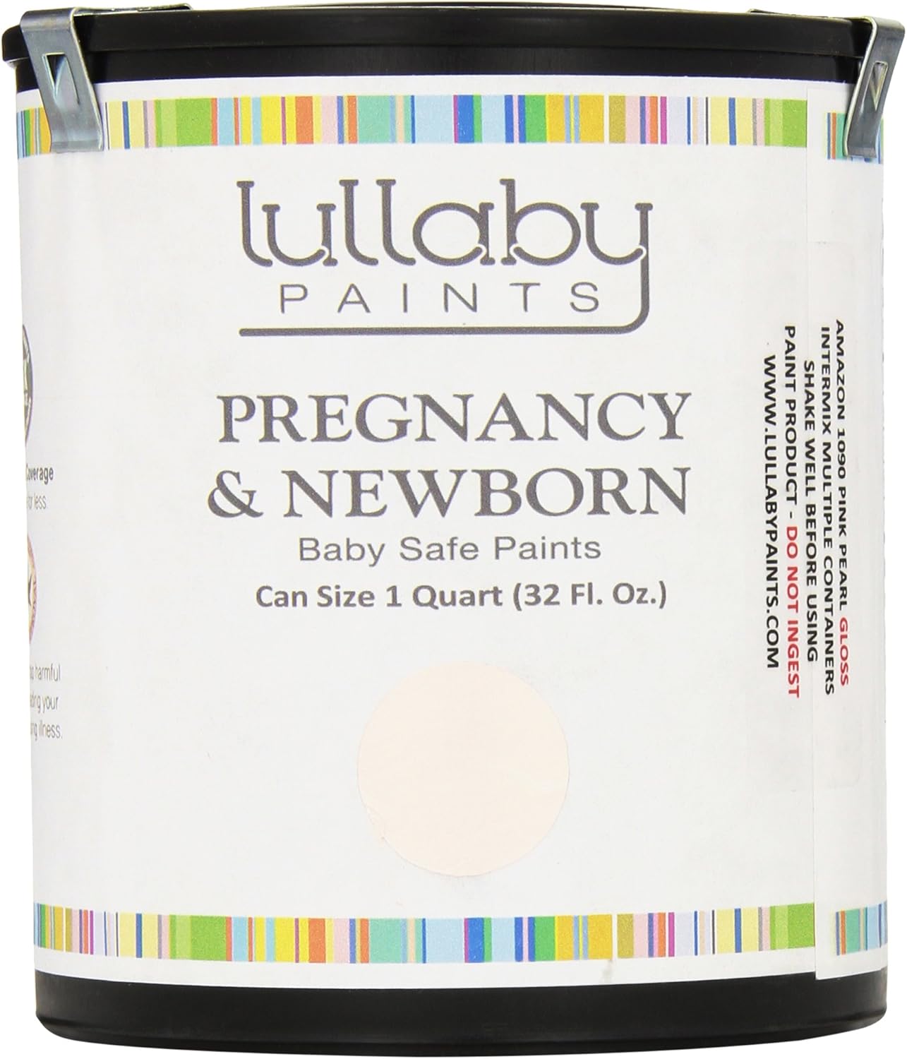 Lullaby Paints GLPNKPRL Pink Pearl Gloss Trim and Furniture Paint, 1/2