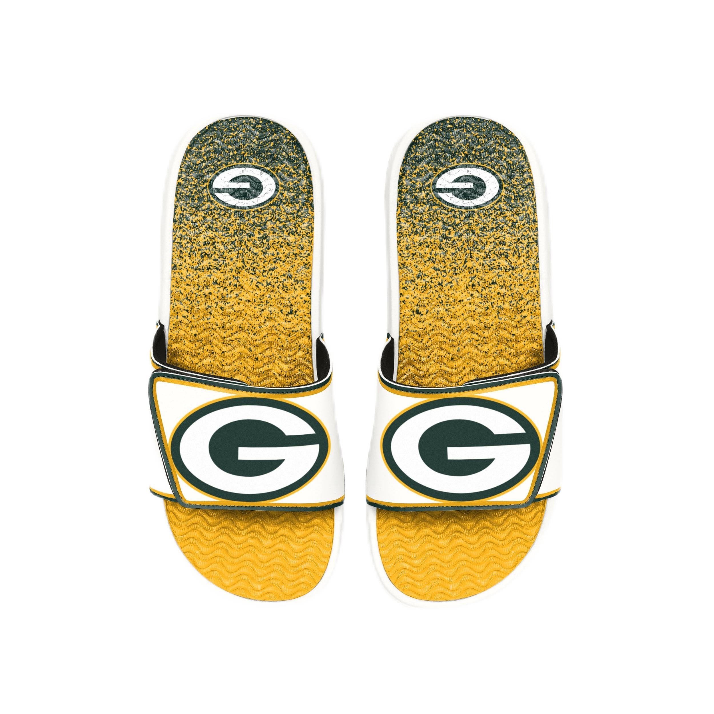 FOCO mens Nfl Primary Team Logo Gradient Gel Slide Sandals