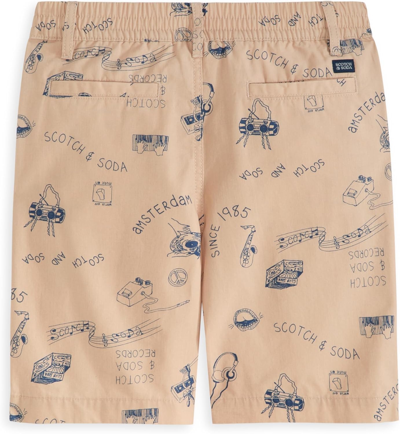 Scotch & Soda Boys Woven Fashion Shorts with Pockets, Button Or Drawcord Closure - Image 2