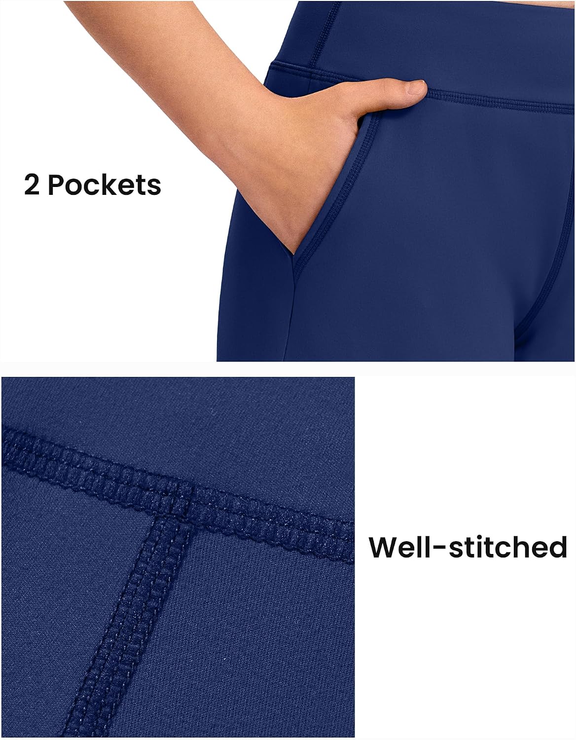 HASMES Girls 5'' Athletic Shorts High Waisted with Pockets Yoga Running | Gymnastics 7-14Y