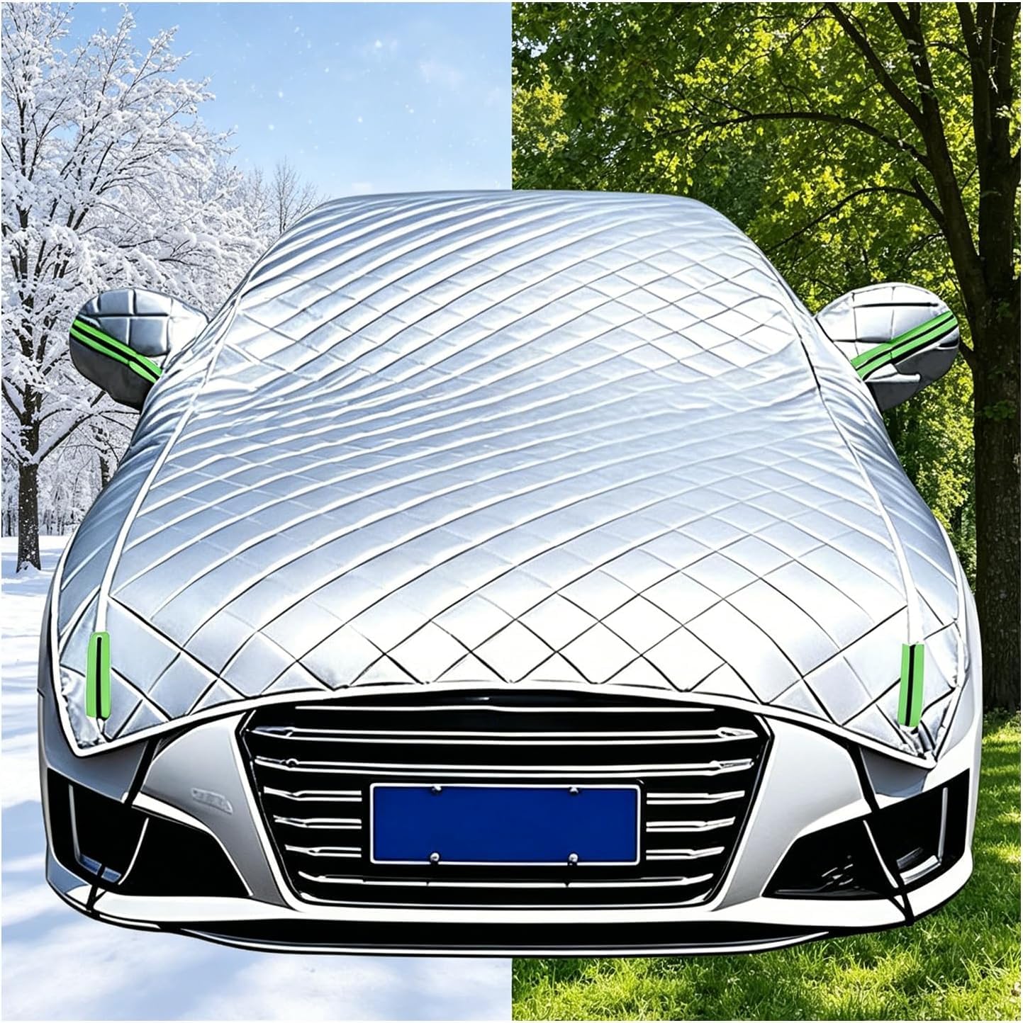 Bache Voiture Exterieur Anti Grele pour BYD Atto 2, Housse De Protection Voiture Extérieur Convient à Toutes Les Saisons Imperméable Anti Neige/Gel/UV ktz195x