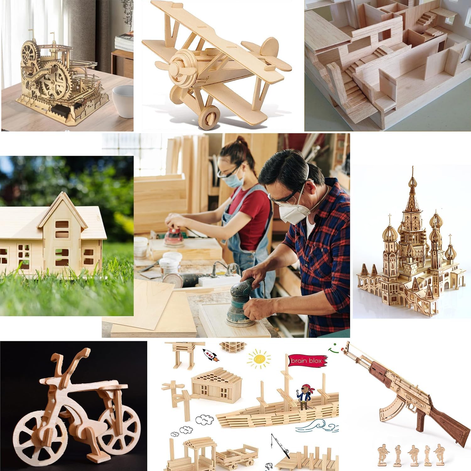 未仕上げの木製ピース、バスウッドシート1/8枚32枚、バスウッド合板ウッドシート、クラフト用、絵画、描画、レーザー、彫刻、燃焼、CN