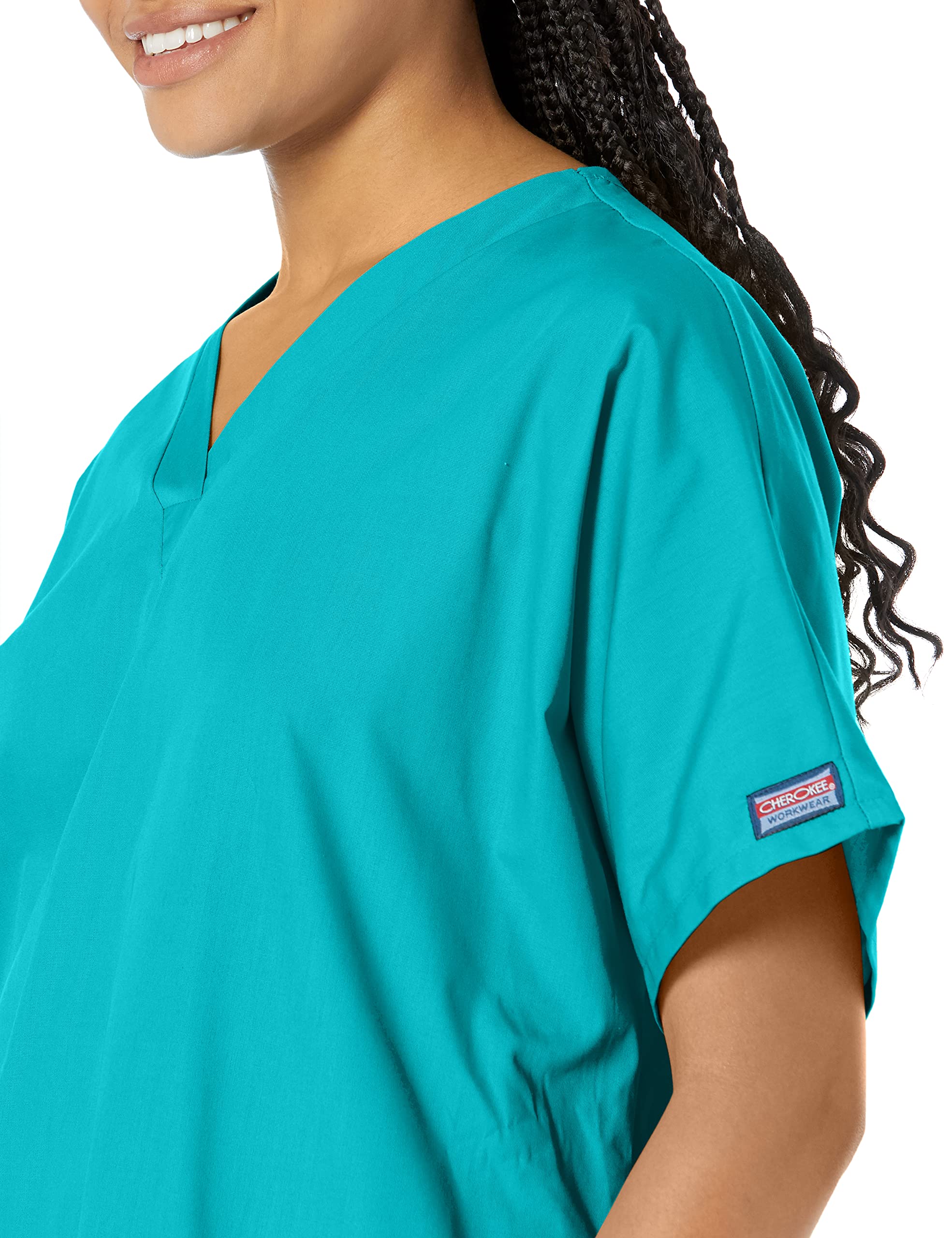 Cherokee Damen Promo V Neck Scrubs Shirt Medizinisches Schlupfhemd (1er Pack)