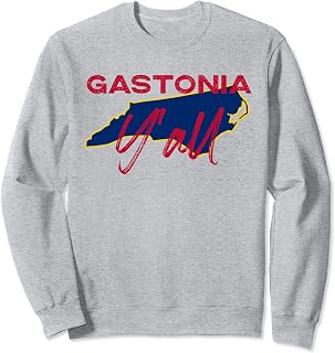 Gastonia North Carolina Y'all NC Pride State Map Cute Sweatshirt