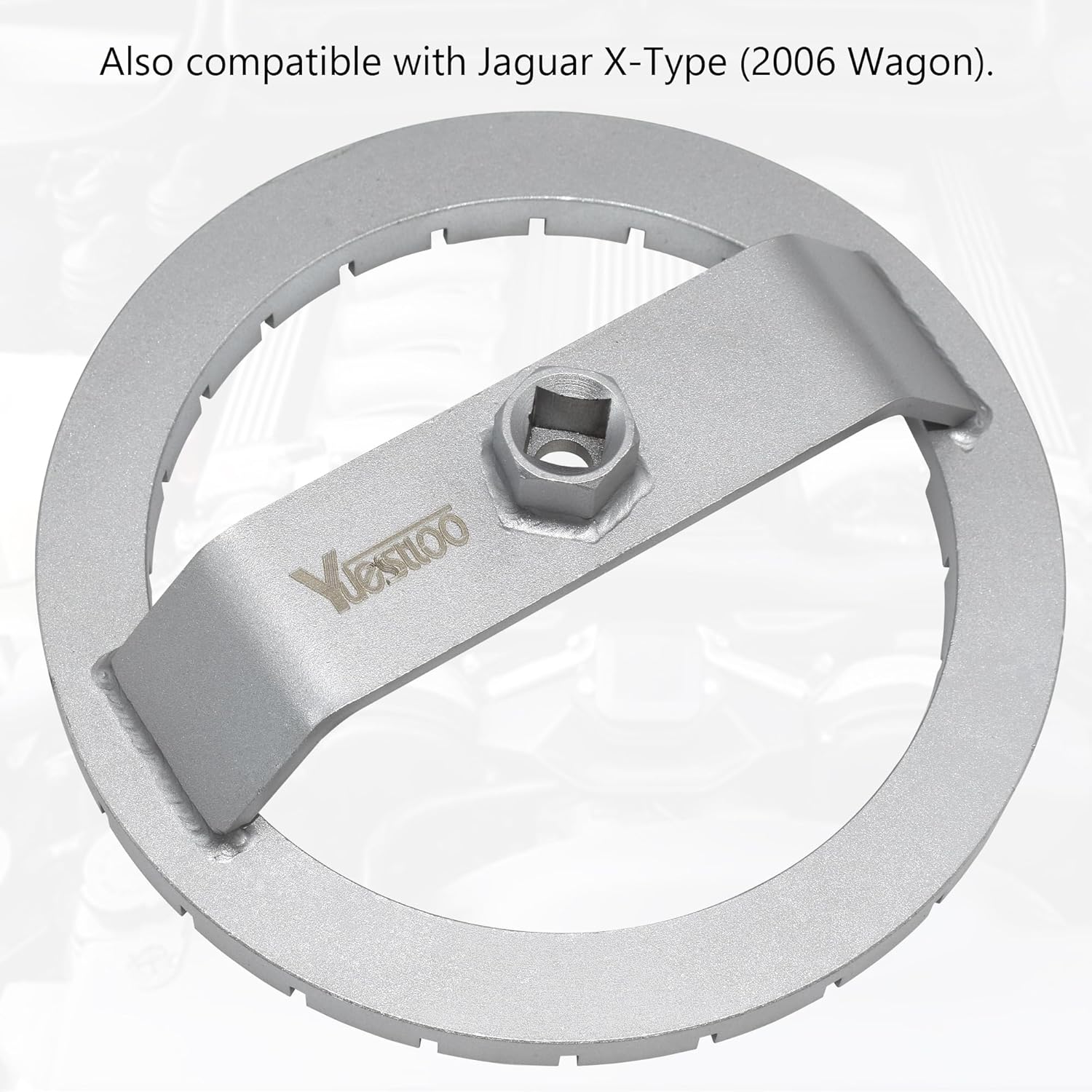 Fuel Tank Lid Removal Wrench Tool, Compatible with Mercedes Benz W164 W251 GL450 ML350, Jaguar X-Type, with 1/2" square drive