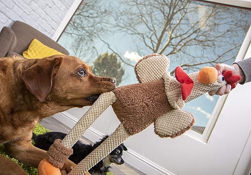 Vista 139 de goDog Checkers Just for Me - Juguete chirriante afelpado para perro, con tecnología Chew Guard, diseño de cerdo volador, color rosa, tamaño miniatura