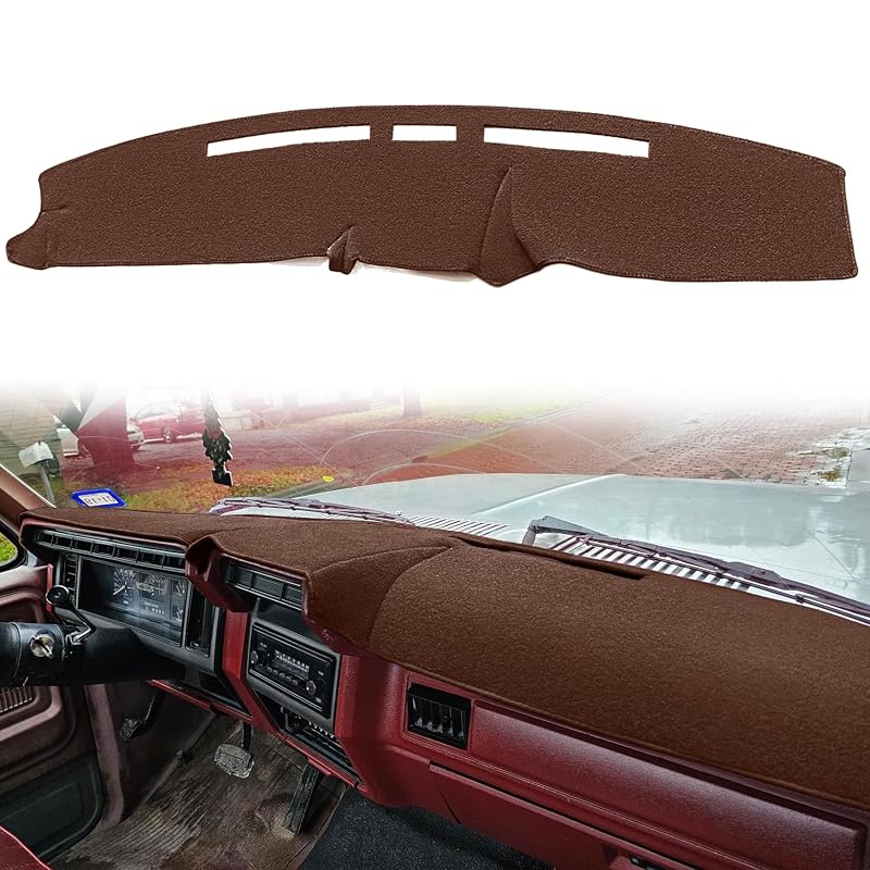 Capa para Painel Yiz para Ford F100, F150, F250, F350 e Bronco 1980–1986 Marrom-escuro J71
