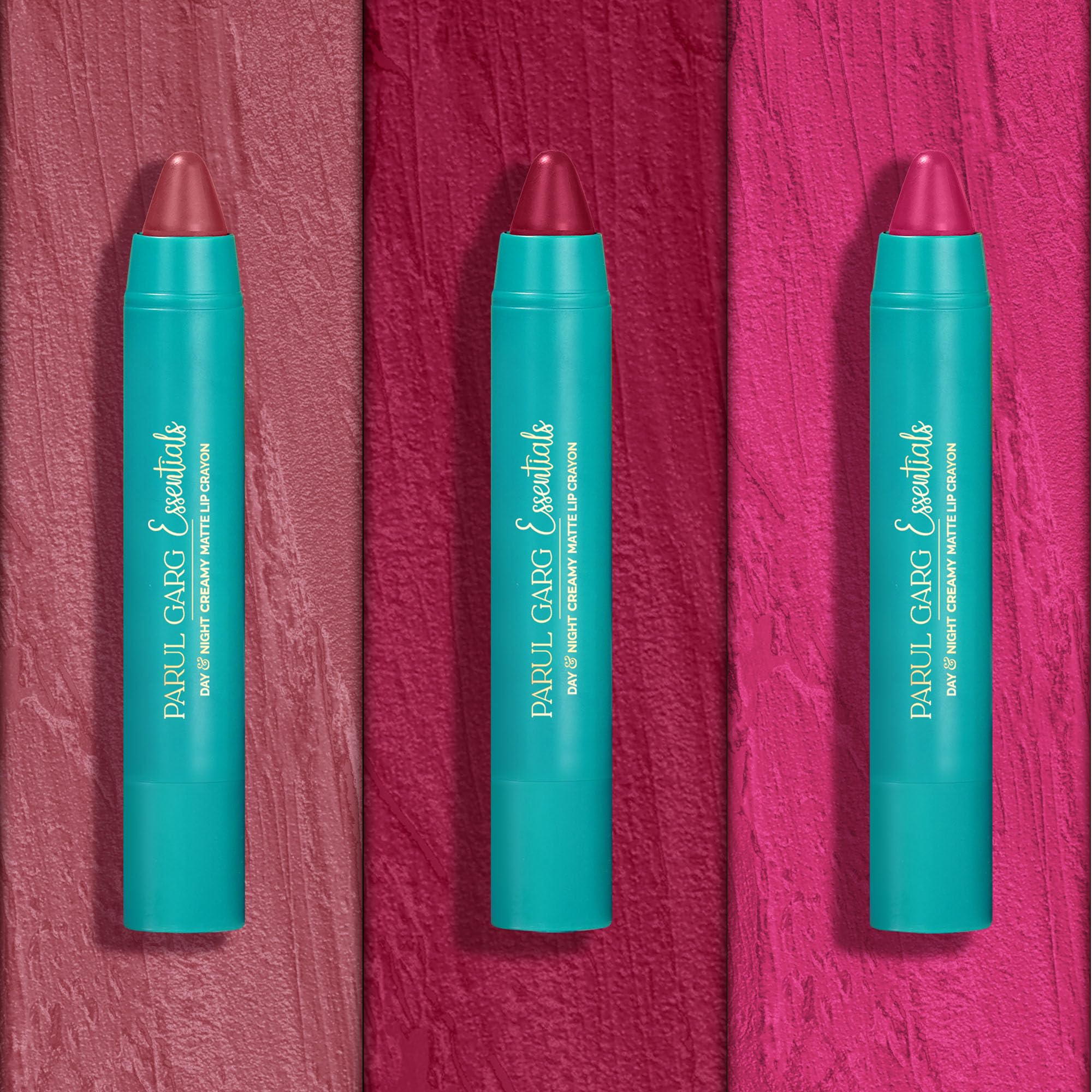 Parul Garg Beauty All-Time Bestsellers Lip Crayon Set | Top 3 Creamy Matte Lipsticks | Rose Pink, Berry & Fuchsia | Bestselling Shades | Vegan, Paraben-Free | Made in India (Trio Pack)-picture-21
