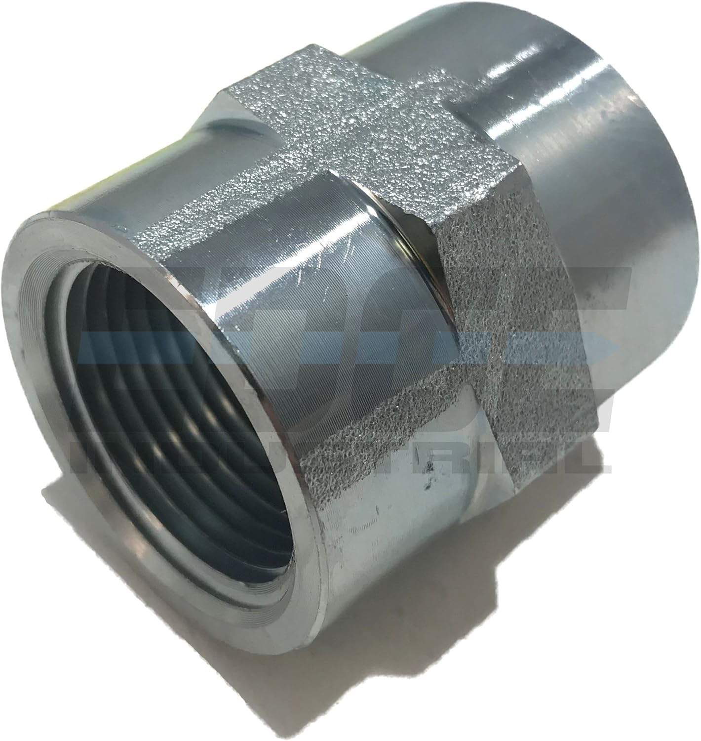 Steel Coupling 1" Female NPT FNPT HYDRUALIC/Fuel/AIR/Water/Oil/Gas/WOG (Qty 01)