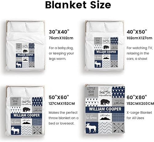 Miniatura 7 de Differ More Regalos para bebé niño  Manta de bebé con nombres personalizados para niños y niñas  Manta para bebé recién nacido con nombre  Cosas de