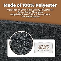 Vista 4 de Paneles de pared de listones de madera acústica, paneles insonorizados de roble blanco para decoración de paredes interiores, diseño moderno, 94 x