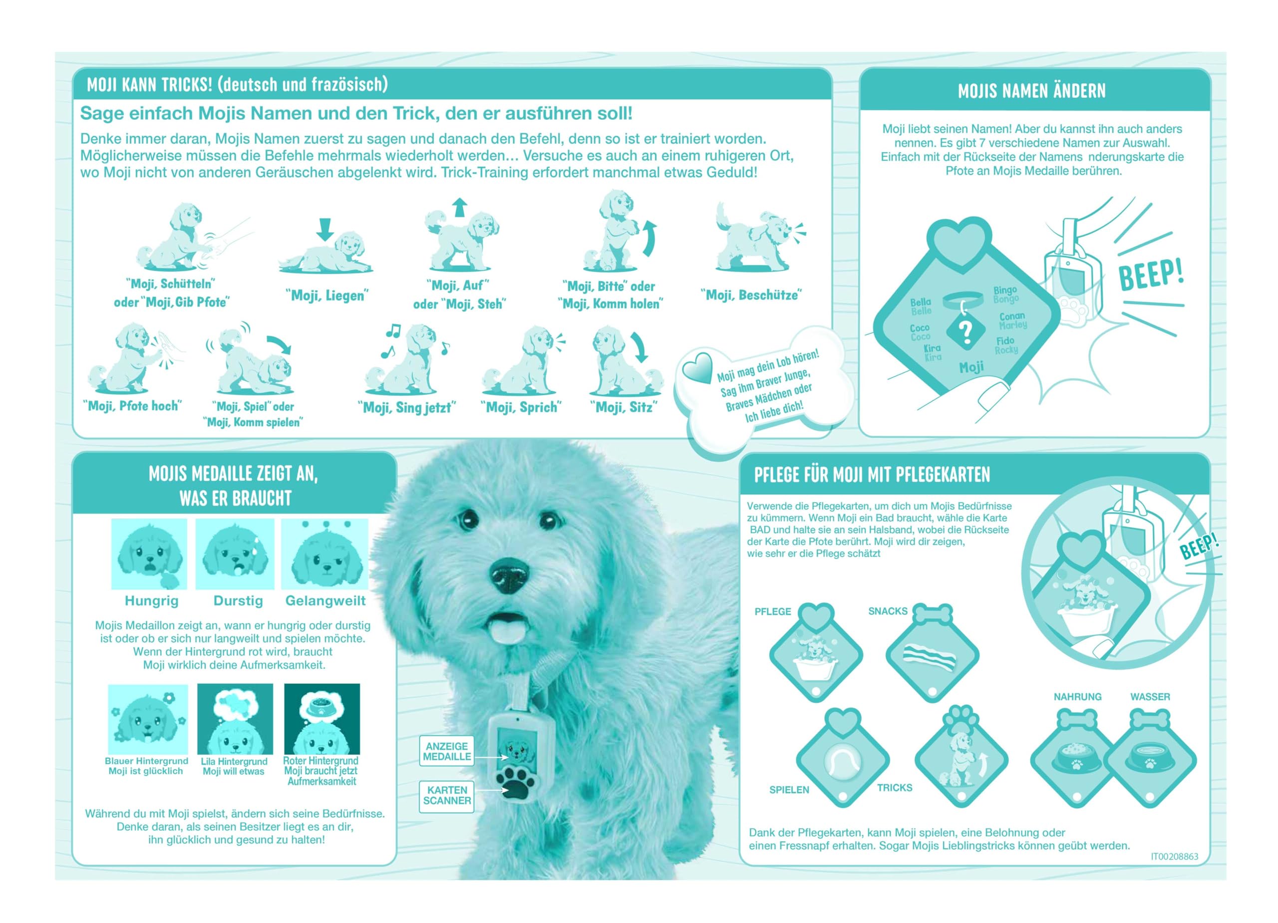 Joytoy Labradoodle Moji Zabawka Interaktywna, Wielokolorowy, Od 3 Lat