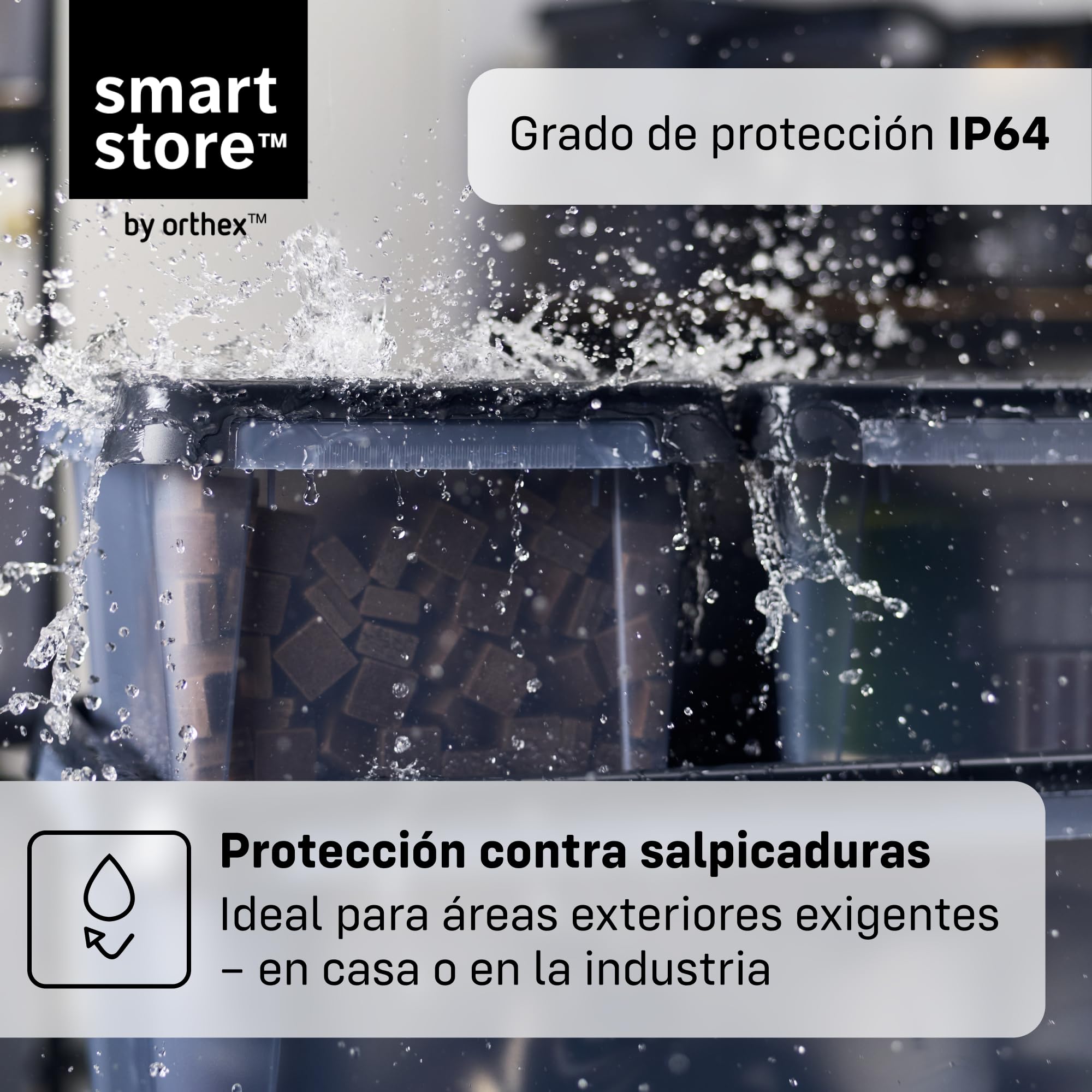 SmartStore Caja Almacenaje con Tapa 13 L I Pack 7 Cajas Apilables I 40 x 30 x 20 cm I Impermeable, Antipolvo I Garaje, Trastero, Sótano I Apta Alimentos I Made in Sweden 10 Años