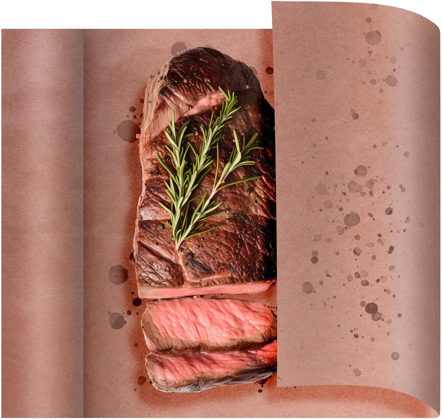 BigKing Butcher Paper Pink Butcher Paper Strong BBQ Kraft Paper 45 cm x 30 m for Grills Smokers Fish Meat Perfect Cooking of Juicy