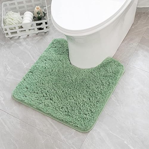 Miniatura 94 de MIULEE Alfombras de baño salvia, suaves y pequeñas, absorbentes, antideslizantes, de secado rápido, esponjosas, para baño, bañera y duchas, lavables