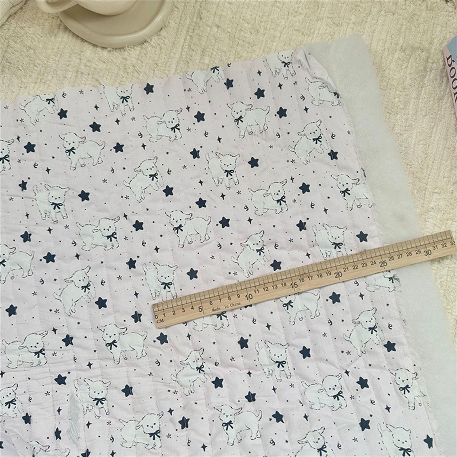 Tela Acolchada Con Clips De 140x90 Cm.