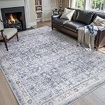 MontVoo-Soft Area Rug 5X7 Beige Rugs for Living Room-Vintage Distressed Printed Living Room Rug-Non Slip Carpet Bedroom Decor-Machine Washable Rugs for Bedrooms Dining Room Home Decor