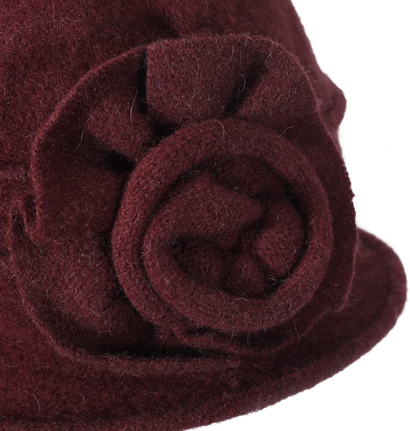 ZLYC Women Wool Cloche Bucket Hat 1920s Vintage Dress Winter Hats with Flower Accent - Image 6