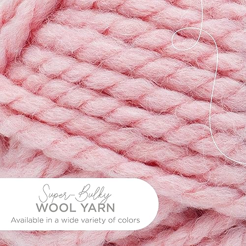 Vista 366 de Lion Brand Yarn Wool-Ease Thick & Quick Yarn - 318.2 ft, Graphite Grafito