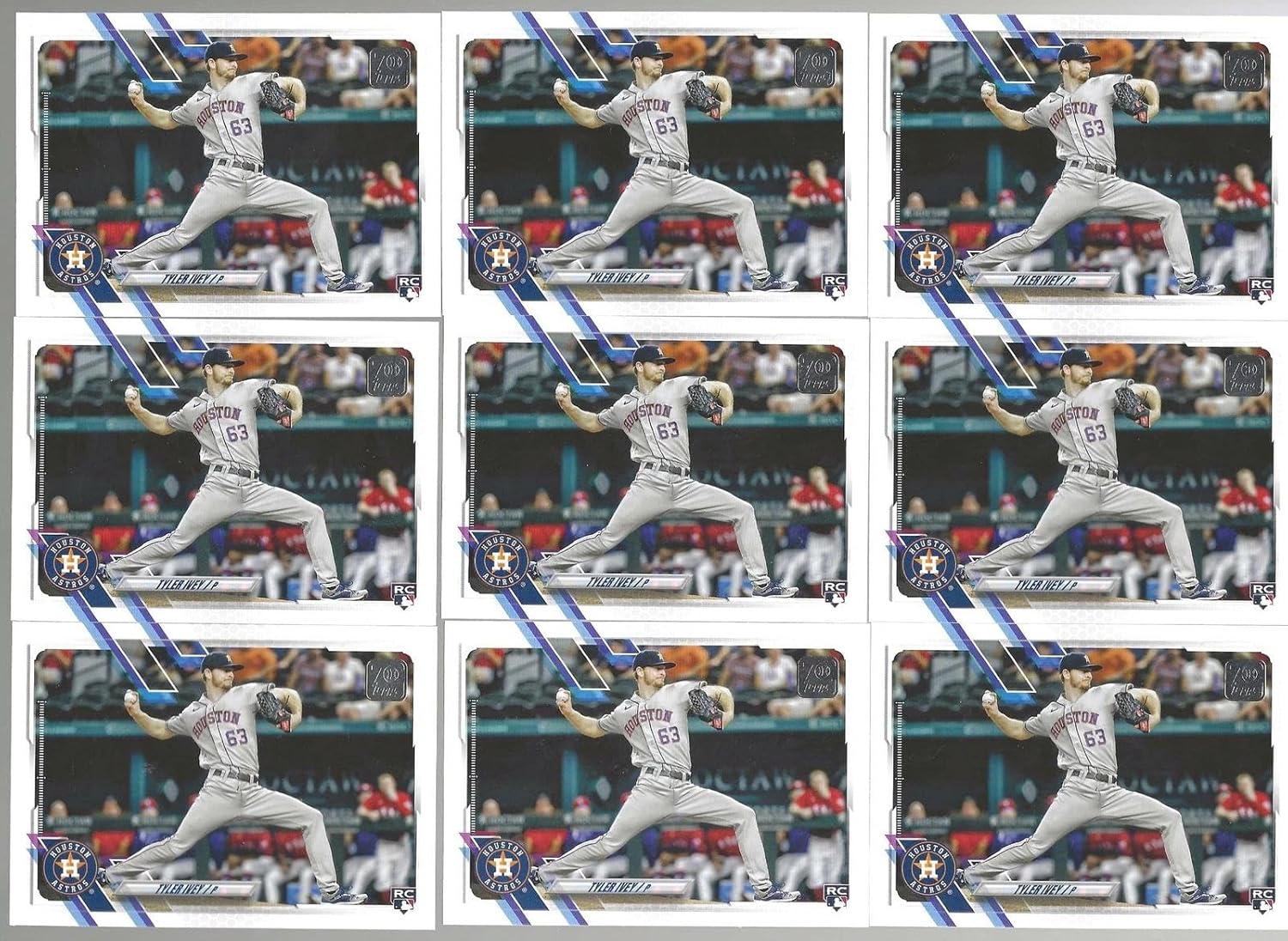 Tyler Ivey Lot Of (23) 2021 Topps Update Series Base Rookie Rc #us274 - Baseball Slabbed Rookie Cards